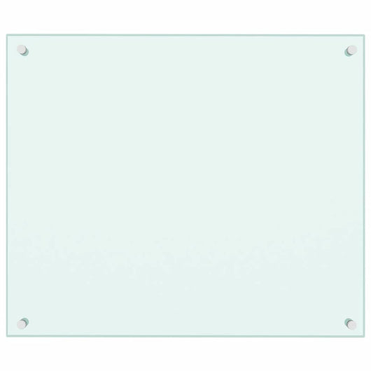 Paraschizzi per Cucina-Protezione parete cucina Bianco 70x60 cm in Vetro Temperato