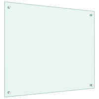 Paraschizzi per Cucina-Protezione parete cucina Bianco 70x60 cm in Vetro Temperato