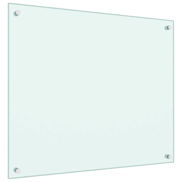 Paraschizzi per Cucina-Protezione parete cucina Bianco 70x60 cm in Vetro Temperato
