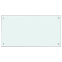 Paraschizzi per Cucina Bianco 80x40 cm in Vetro Temperato 249454