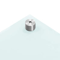 vidaXL Paraschizzi per Cucina Bianco 80x40 cm in Vetro Temperato