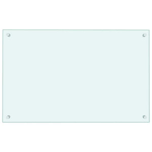 Paraschizzi per Cucina Bianco 80x50 cm in Vetro Temperatocod mxl 121075