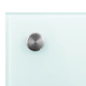 Paraschizzi per Cucina Bianco 80x50 cm in Vetro Temperato 249455