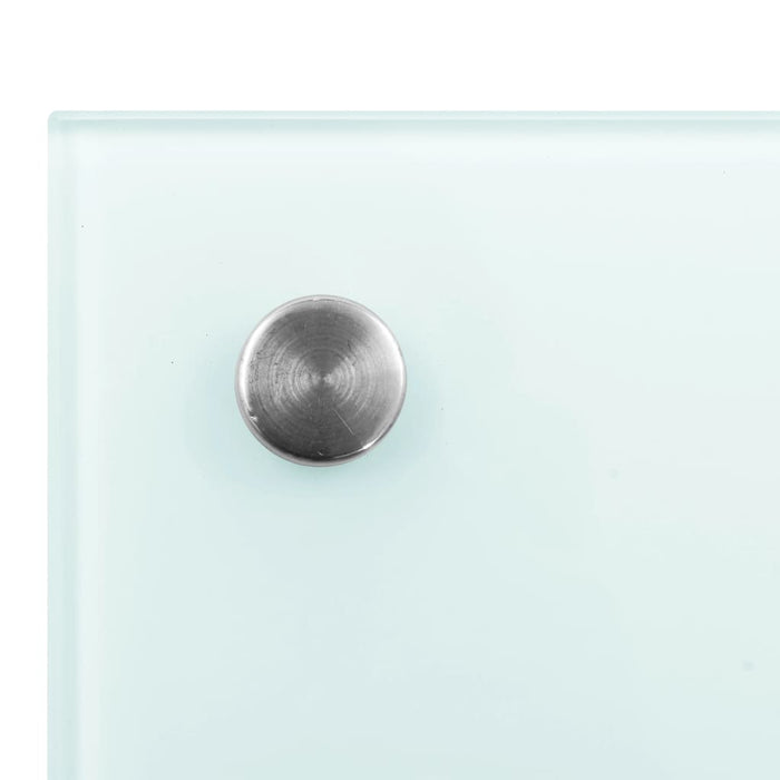 Paraschizzi per Cucina Bianco 80x50 cm in Vetro Temperato 249455