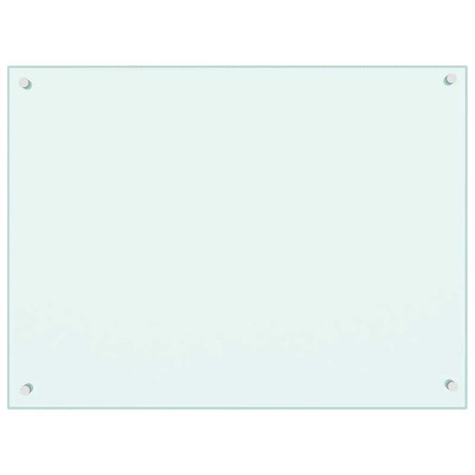 Paraschizzi per Cucina-Protezione parete cucina Bianco 80x60 cm in Vetro Temperato
