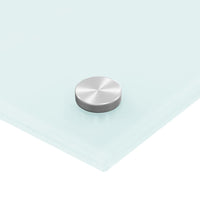 Paraschizzi per Cucina Bianco 80x60 cm in Vetro Temperato 249456