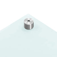 Paraschizzi per Cucina Bianco 80x60 cm in Vetro Temperato 249456