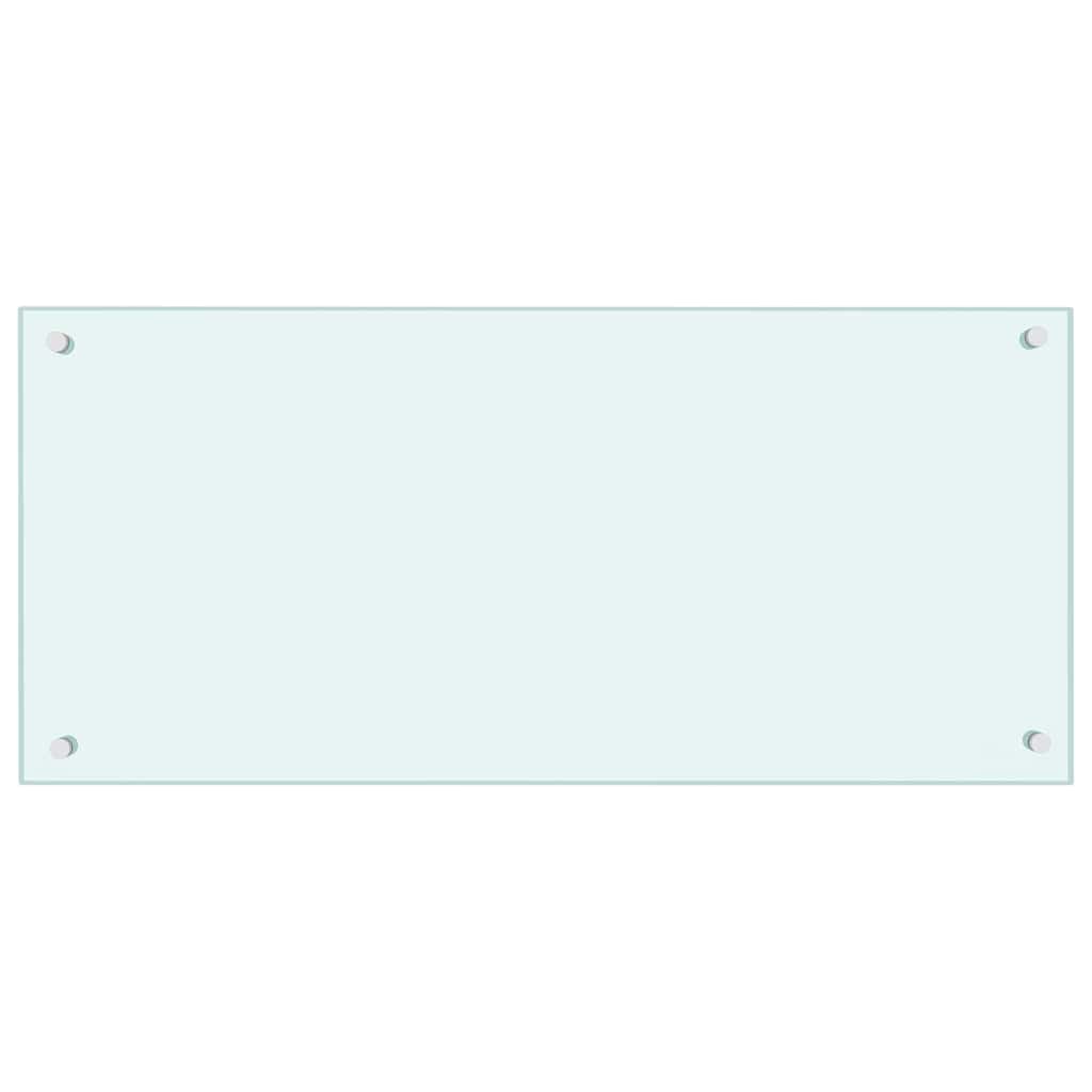 Paraschizzi per Cucina Bianco 90x40 cm in Vetro Temperatocod mxl 121117