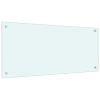 Paraschizzi per Cucina Bianco 90x40 cm in Vetro Temperato 249457