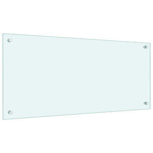 Paraschizzi per Cucina Bianco 90x40 cm in Vetro Temperato 249457