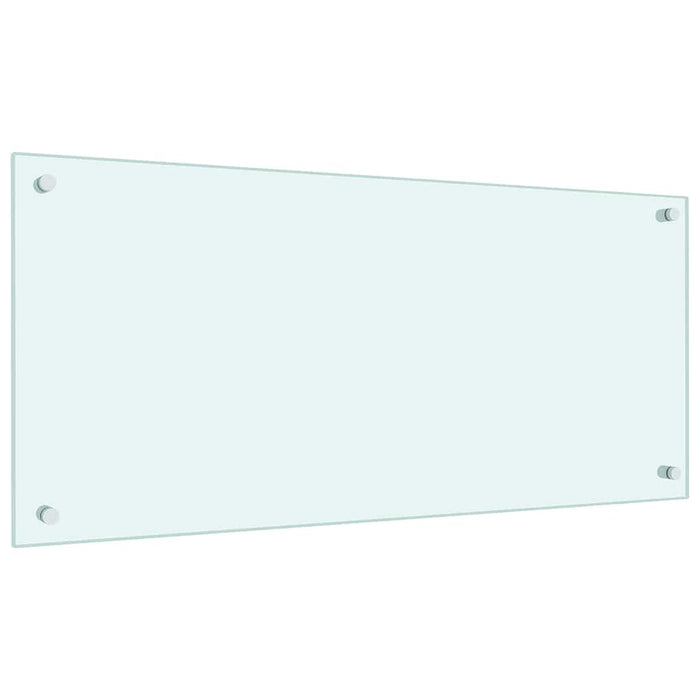 Paraschizzi per Cucina Bianco 90x40 cm in Vetro Temperato 249457