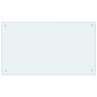 Paraschizzi per Cucina Bianco 90x50 cm in Vetro Temperatocod mxl 73096