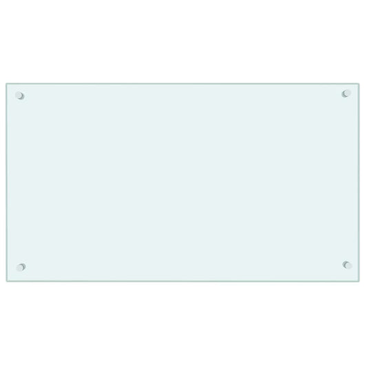 Paraschizzi per Cucina Bianco 90x50 cm in Vetro Temperatocod mxl 73096
