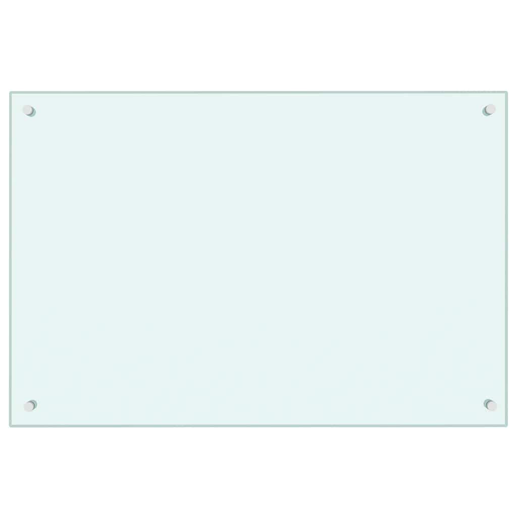 Paraschizzi per Cucina Bianco 90x60 cm in Vetro Temperatocod mxl 97224