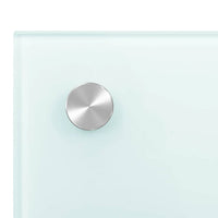 Paraschizzi per Cucina Bianco 90x60 cm in Vetro Temperato 249459