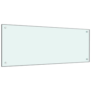 Paraschizzi per Cucina Bianco 100x40 cm in Vetro Temperatocod mxl 127042
