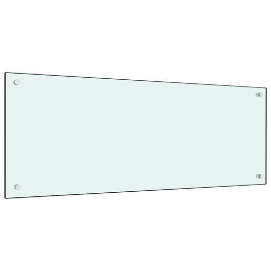 Paraschizzi per Cucina Bianco 100x40 cm in Vetro Temperatocod mxl 127042