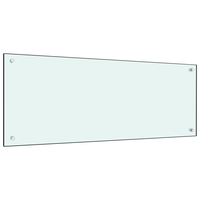Paraschizzi per Cucina Bianco 100x40 cm in Vetro Temperatocod mxl 127042