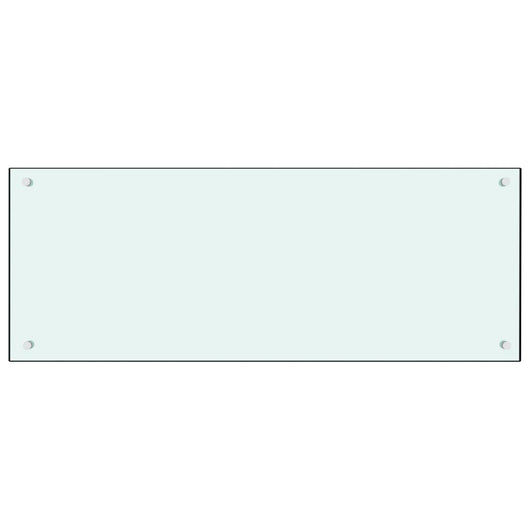 Paraschizzi per Cucina Bianco 100x40 cm in Vetro Temperatocod mxl 127042