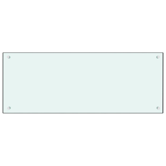 Paraschizzi per Cucina Bianco 100x40 cm in Vetro Temperato 249460