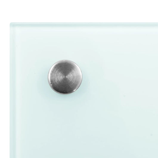 Paraschizzi per Cucina Bianco 100x50 cm in Vetro Temperato 249461