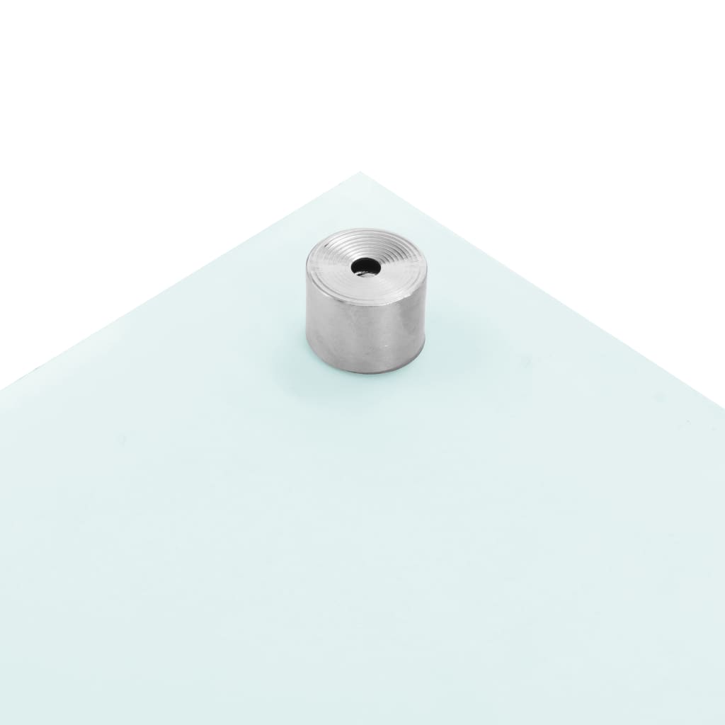 vidaXL Paraschizzi per Cucina Bianco 100x50 cm in Vetro Temperato