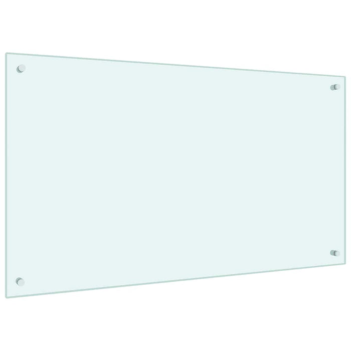 Paraschizzi per Cucina Bianco 100x60 cm in Vetro Temperato 249462