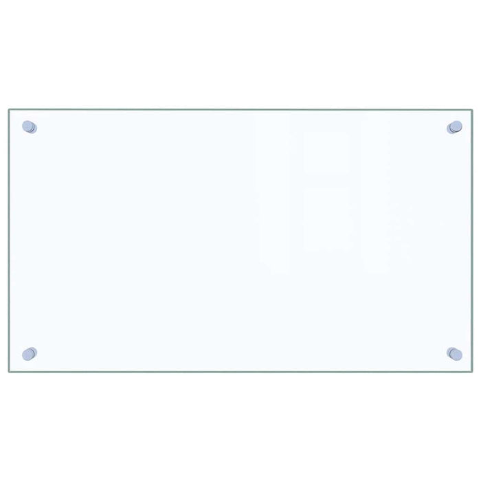 Paraschizzi per Cucina Trasparente 70x40 cm in Vetro Temperatocod mxl 79124