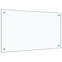 Paraschizzi per Cucina Trasparente 70x40 cm in Vetro Temperato 249466