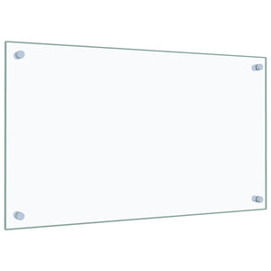Paraschizzi per Cucina Trasparente 70x40 cm in Vetro Temperato 249466