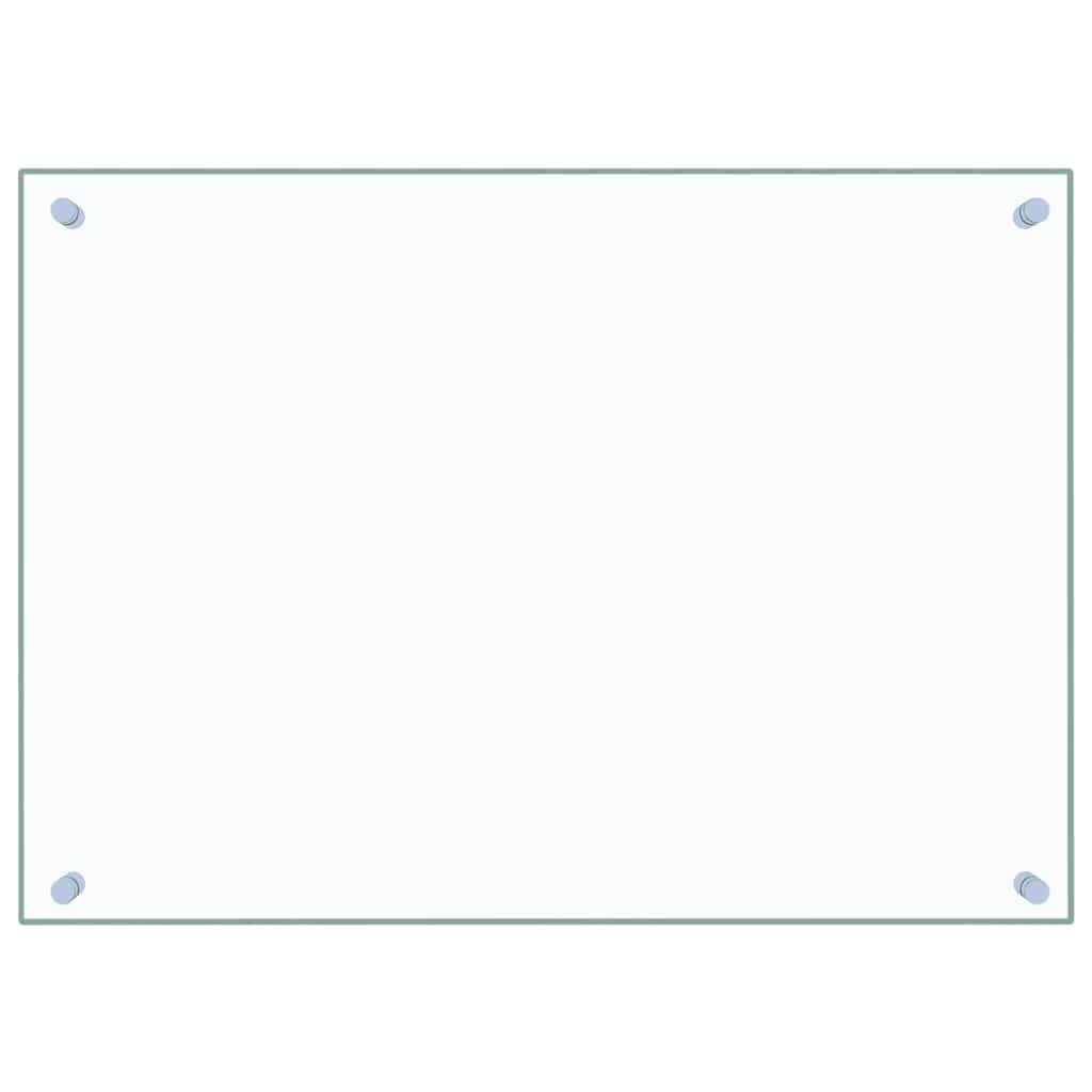 Paraschizzi per Cucina Trasparente 70x50 cm in Vetro Temperatocod mxl 103060