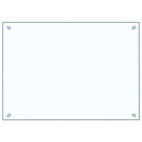 Paraschizzi per Cucina Trasparente 70x50 cm in Vetro Temperatocod mxl 103060