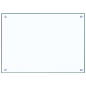 Paraschizzi per Cucina Trasparente 70x50 cm in Vetro Temperatocod mxl 103060