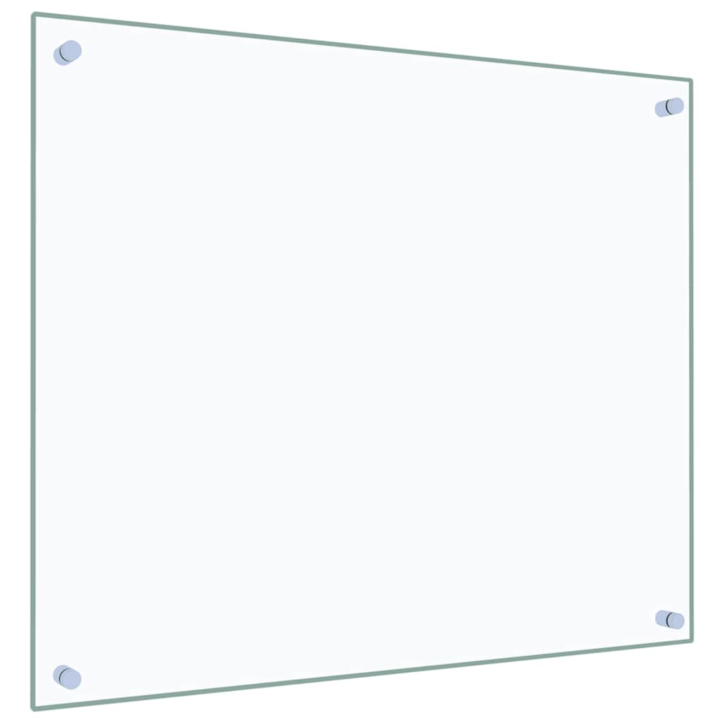 Paraschizzi per Cucina Trasparente 70x60 cm in Vetro Temperato 249468