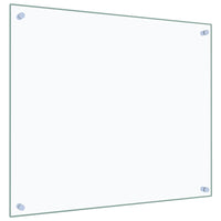 Paraschizzi per Cucina Trasparente 70x60 cm in Vetro Temperato 249468