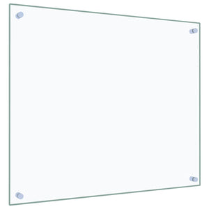 Paraschizzi per Cucina Trasparente 70x60 cm in Vetro Temperato 249468