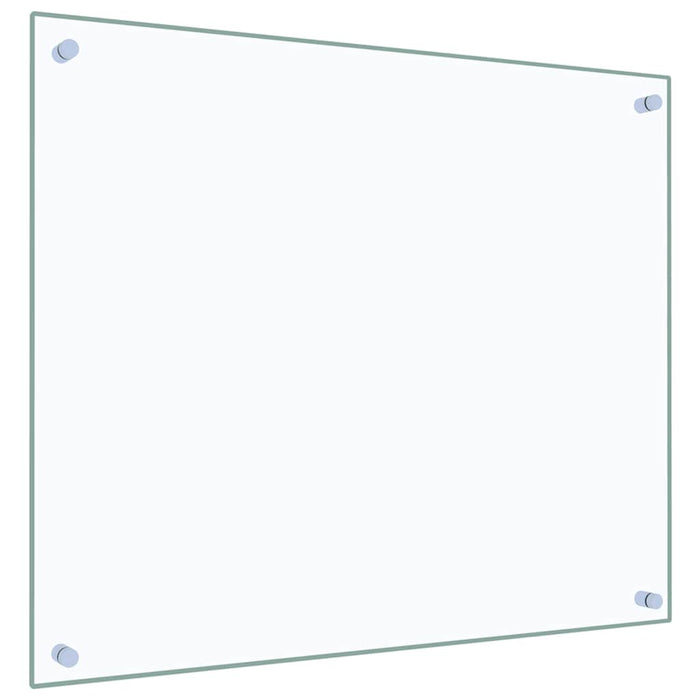 Paraschizzi per Cucina Trasparente 70x60 cm in Vetro Temperato 249468