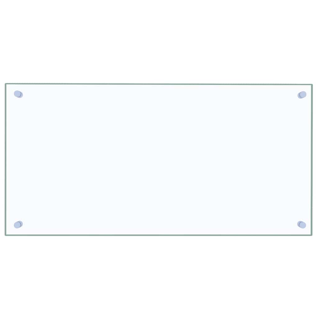 Paraschizzi per Cucina-Protezione parete cucina Trasparente 80x40 cm in Vetro Temperato