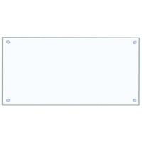 Paraschizzi per Cucina-Protezione parete cucina Trasparente 80x40 cm in Vetro Temperato