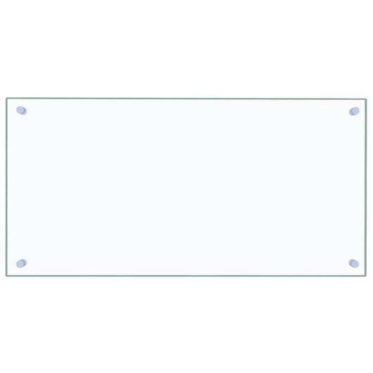 Paraschizzi per Cucina-Protezione parete cucina Trasparente 80x40 cm in Vetro Temperato