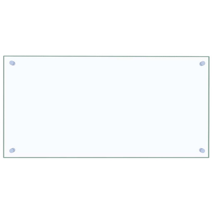 Paraschizzi per Cucina-Protezione parete cucina Trasparente 80x40 cm in Vetro Temperato