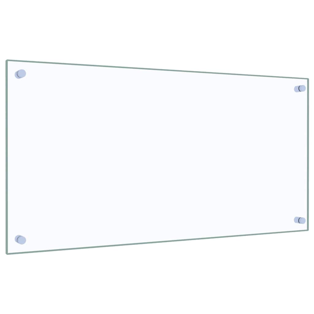 Paraschizzi per Cucina-Protezione parete cucina Trasparente 80x40 cm in Vetro Temperato