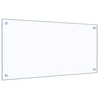 Paraschizzi per Cucina-Protezione parete cucina Trasparente 80x40 cm in Vetro Temperato