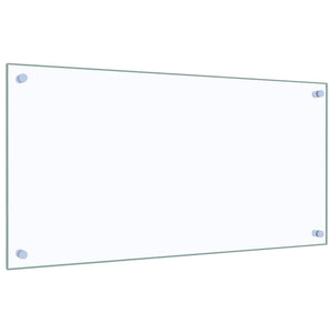 Paraschizzi per Cucina-Protezione parete cucina Trasparente 80x40 cm in Vetro Temperato