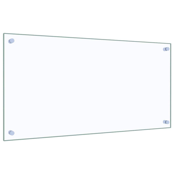 Paraschizzi per Cucina-Protezione parete cucina Trasparente 80x40 cm in Vetro Temperato