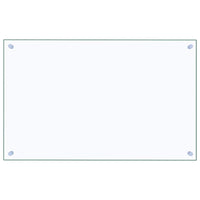 Paraschizzi per Cucina Trasparente 80x50 cm in Vetro Temperatocod mxl 73130