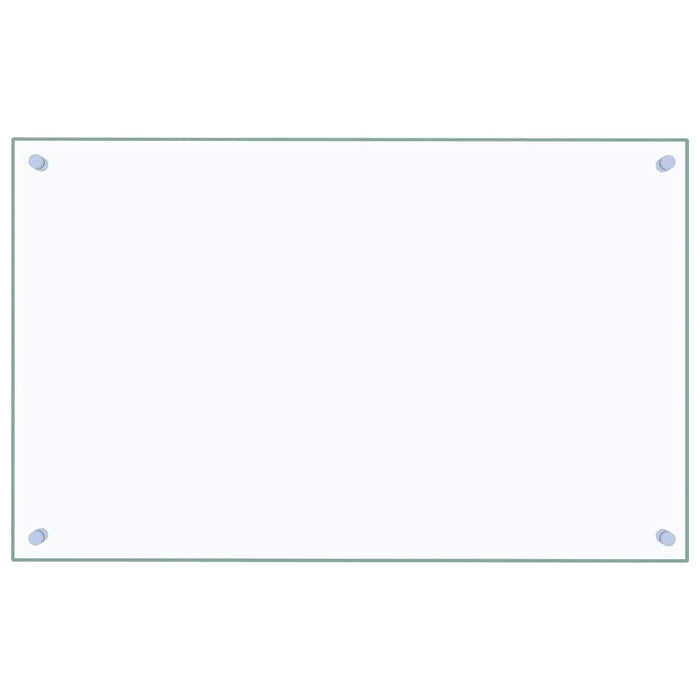 Paraschizzi per Cucina Trasparente 80x50 cm in Vetro Temperatocod mxl 73130