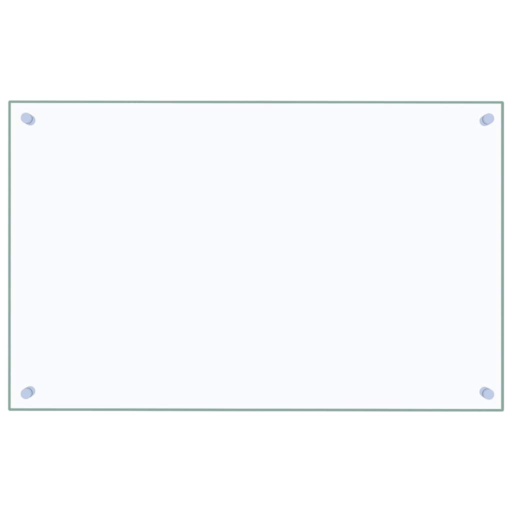 Paraschizzi per Cucina Trasparente 80x50 cm in Vetro Temperato 249470