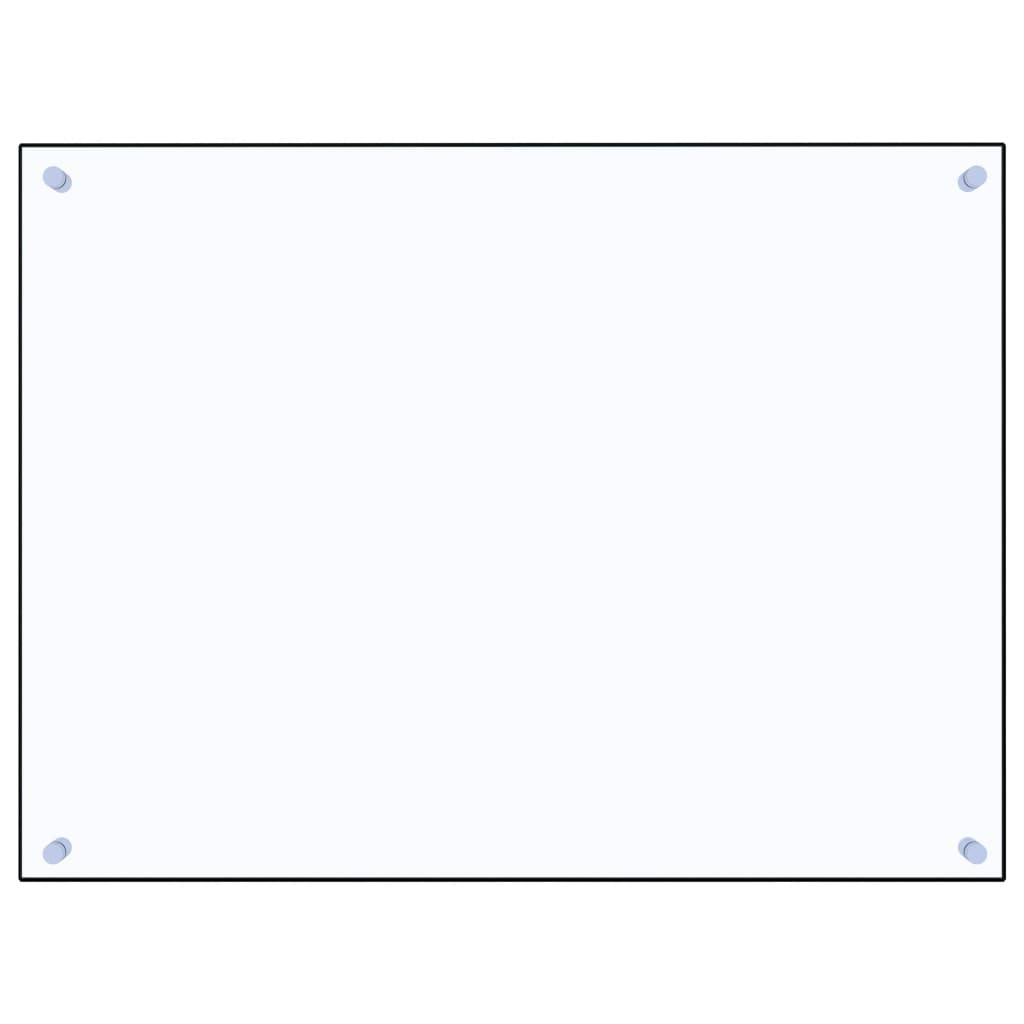 Paraschizzi per Cucina Trasparente 80x60 cm in Vetro Temperato 249471