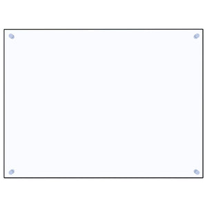 Paraschizzi per Cucina Trasparente 80x60 cm in Vetro Temperato 249471